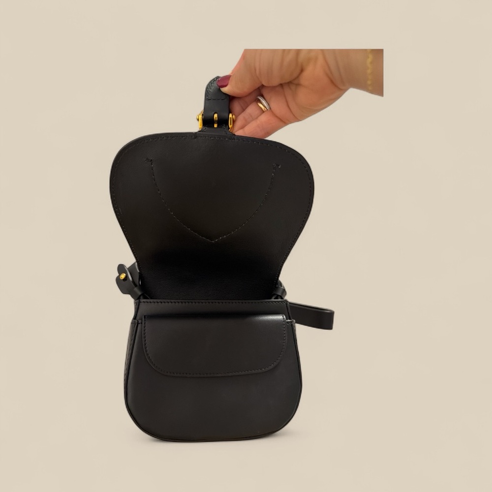 Burberry Black Crossbody Bag with Gold Accents - Picture 5 of 12
